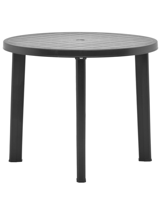 Zahradní stůl antracitový 89 cm plast