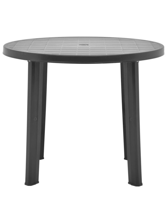 Zahradní stůl antracitový 89 cm plast