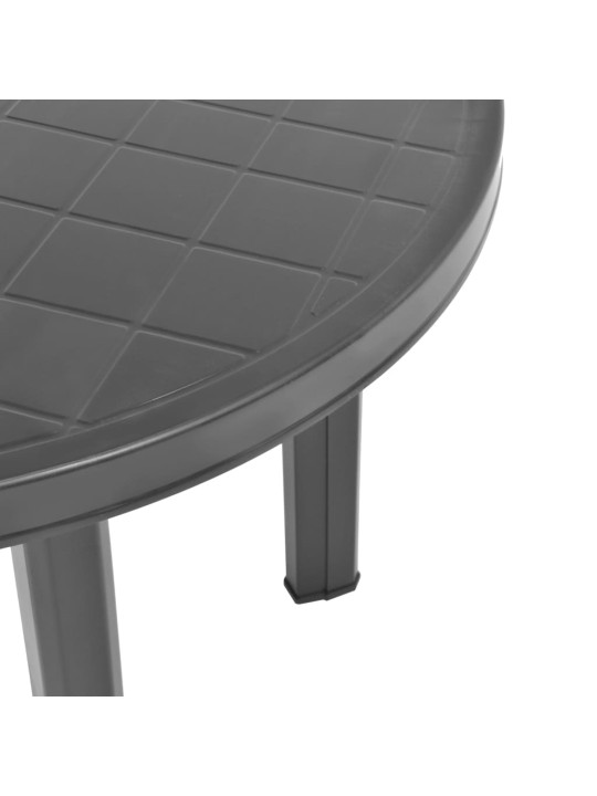 Zahradní stůl antracitový 89 cm plast