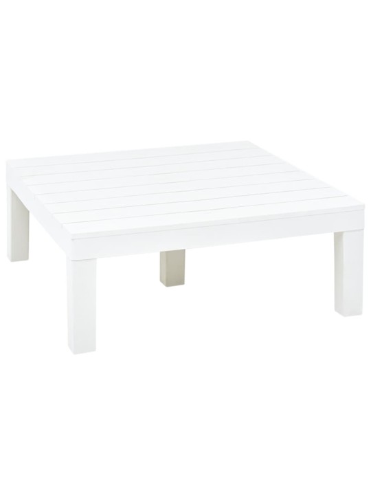 Zahradní stůl bílý 78 x 78 x 31 cm plast