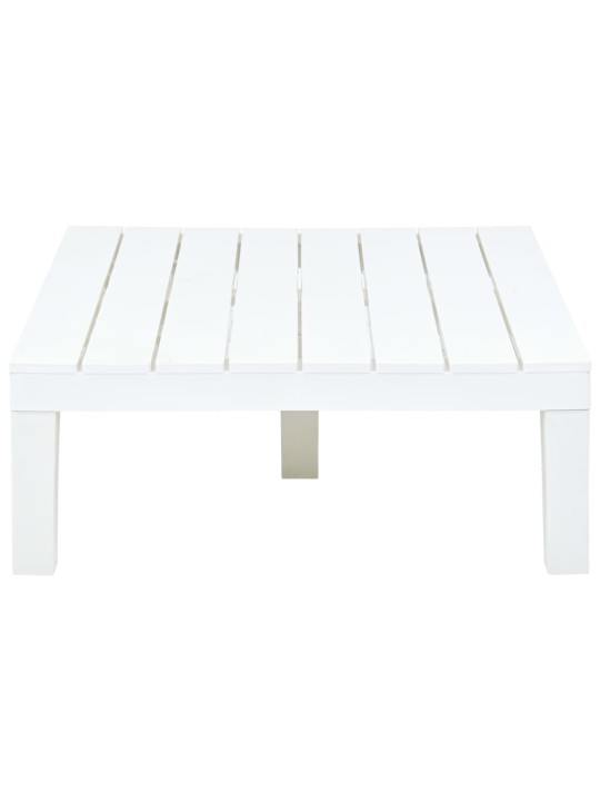 Zahradní stůl bílý 78 x 78 x 31 cm plast