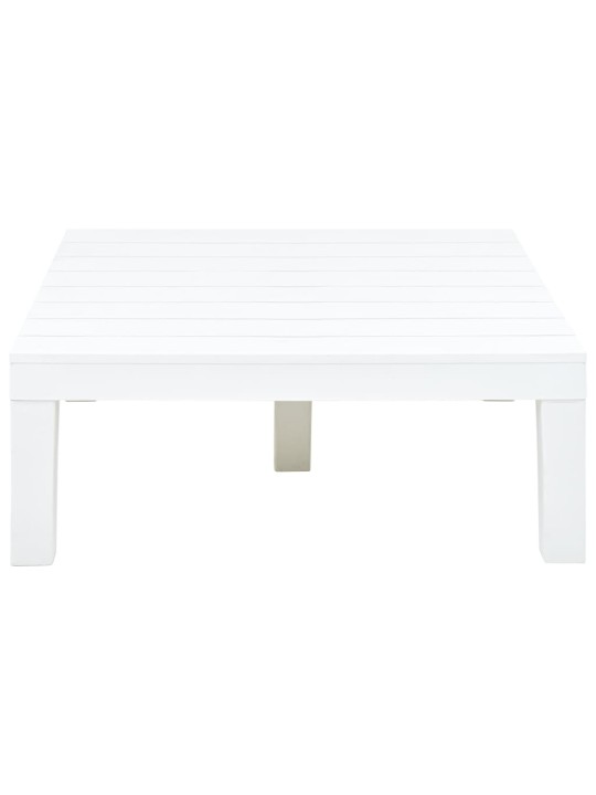 Zahradní stůl bílý 78 x 78 x 31 cm plast