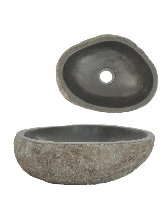 Umyvadlo říční kámen oválné (29–38) x (24–31) cm