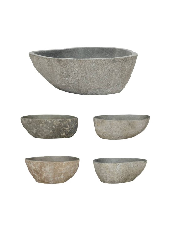 Umyvadlo říční kámen oválné (37–46) x (29–36) cm