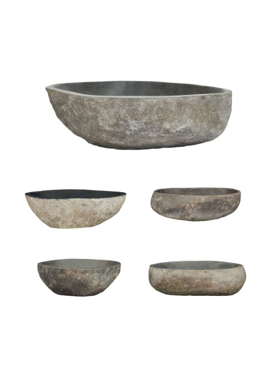 Umyvadlo říční kámen oválné (45–53) x (34–41) cm