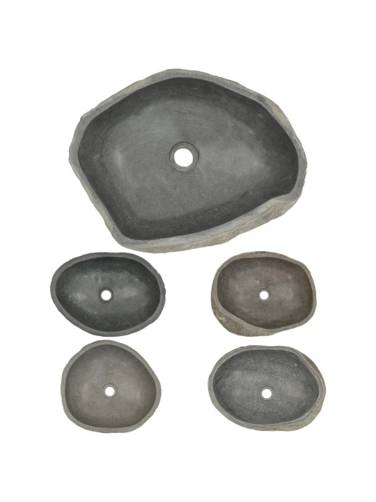 Umyvadlo říční kámen oválné (45–53) x (34–41) cm