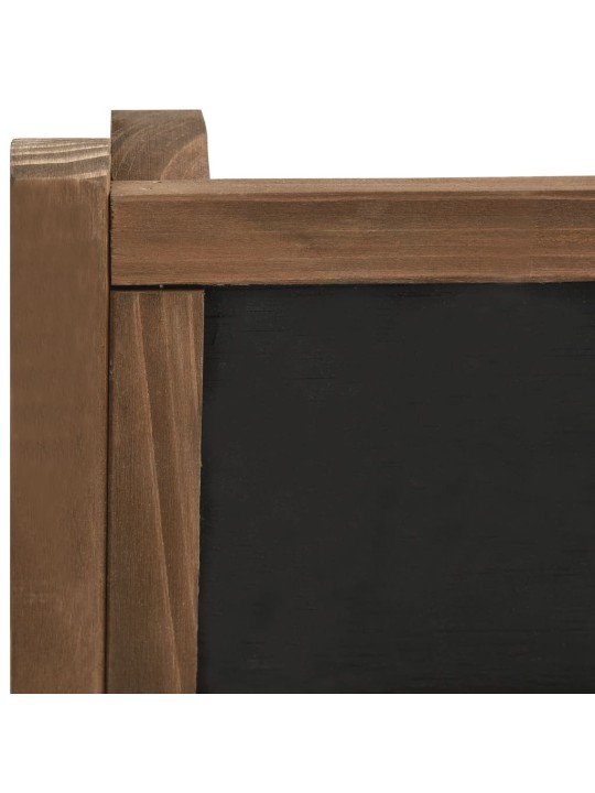 3patrový stojan na květiny s tabulí 40x30x90 cm masivní jedle