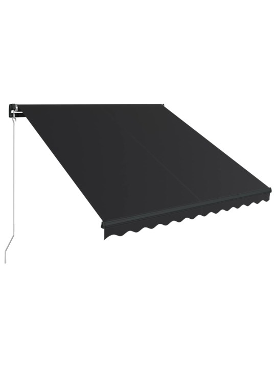 Ručně zatahovací markýza 350 x 250 cm antracitová