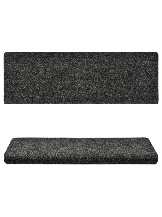 Nášlapy na schody 15 ks vpichované 65x21x4 cm šedé
