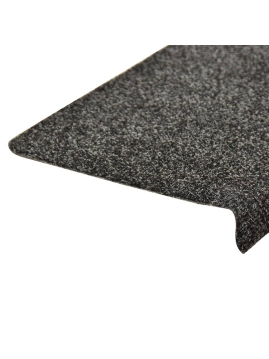 Nášlapy na schody 15 ks vpichované 65x21x4 cm šedé