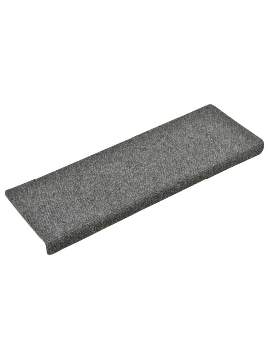 Nášlapy na schody 15 ks vpichované 65x21x4 cm světle šedé