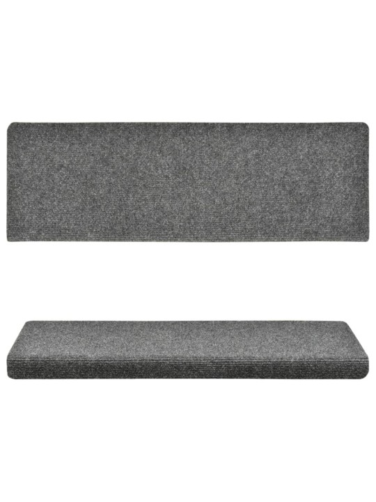 Nášlapy na schody 15 ks vpichované 65x21x4 cm světle šedé