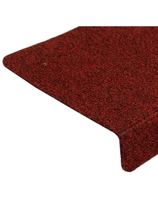 Nášlapy na schody 15 ks vpichované 65x21x4 cm červené