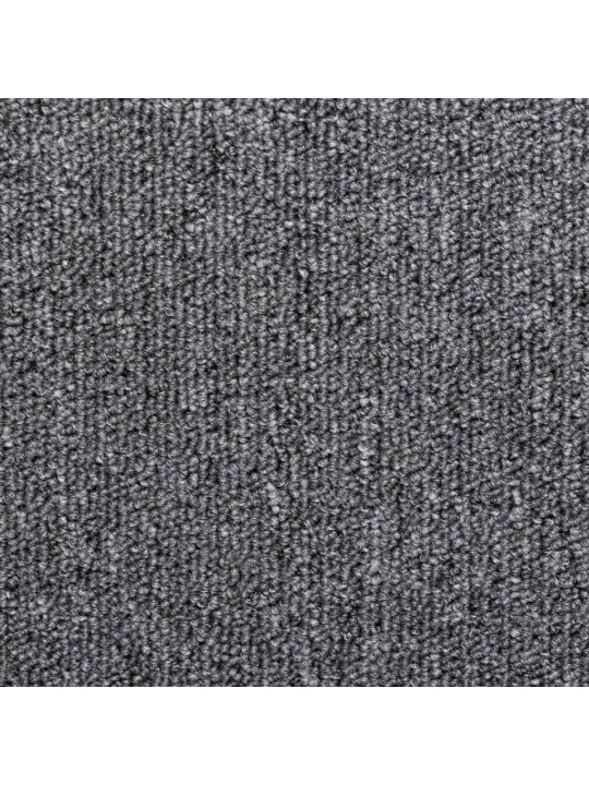 Kobercové nášlapy na schody 15 ks 65x21x4 cm tmavě šedé