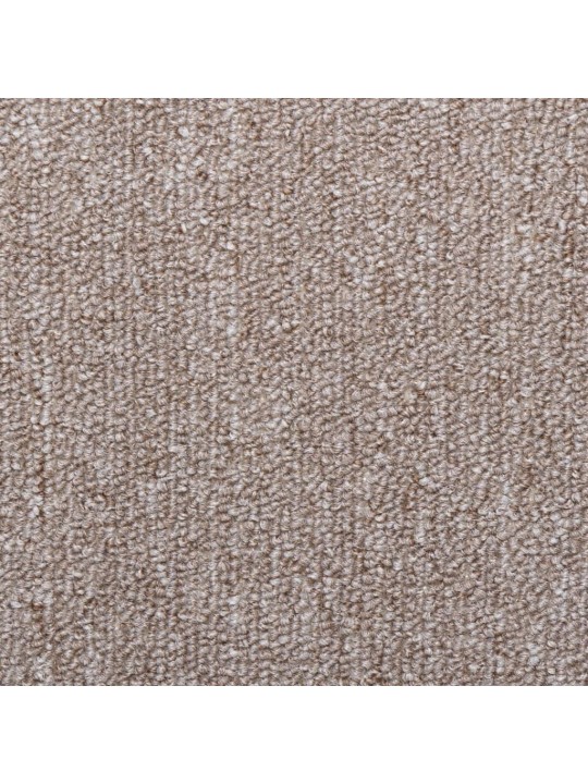 Kobercové nášlapy na schody 15 ks 65x21x4 cm světle hnědé