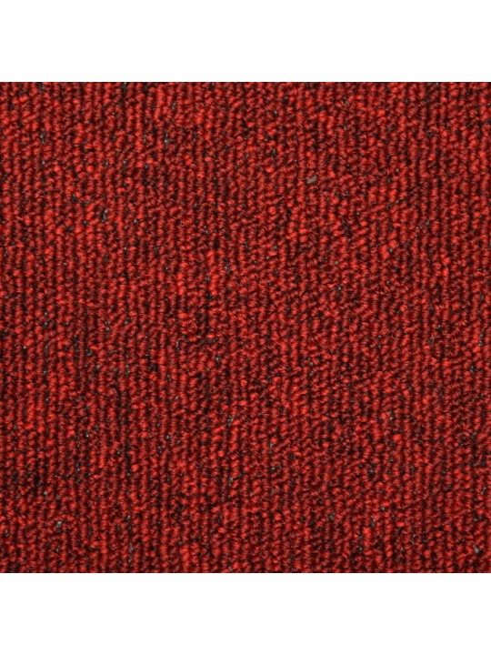 Kobercové nášlapy na schody 15 ks 65x21x4 cm červené