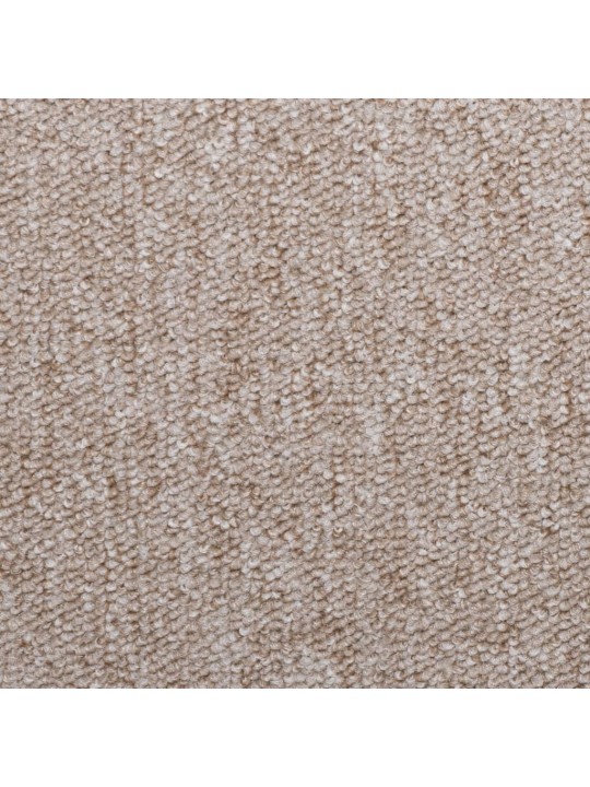 Kobercové nášlapy na schody 15 ks 65x21x4 cm taupe