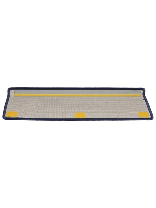 Kobercové nášlapy na schody 15 ks 65x21x4 cm modré