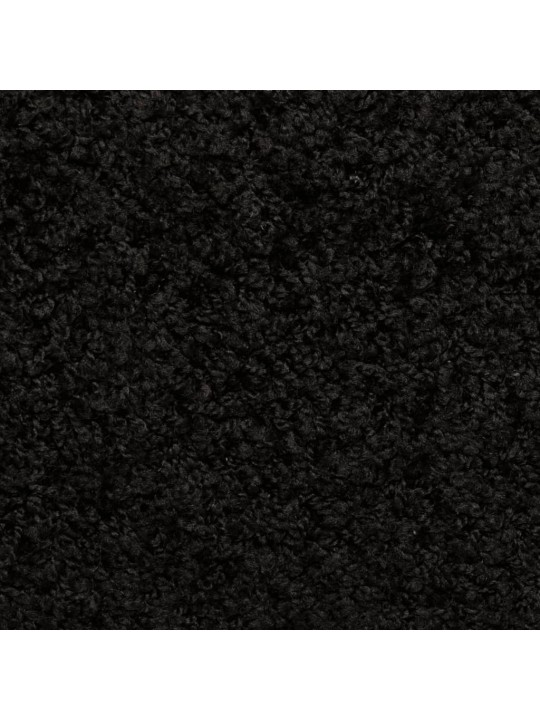 Kobercové nášlapy na schody 15 ks 65x21x4 cm černé