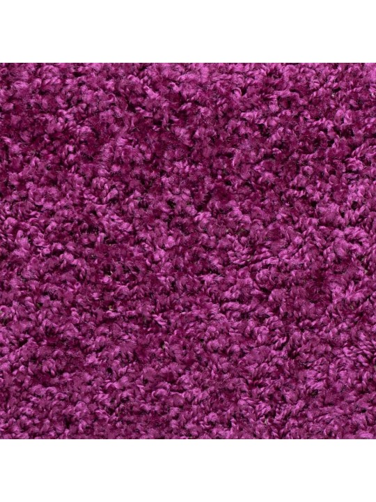 Kobercové nášlapy na schody 15 ks 65x21x4 cm fialové