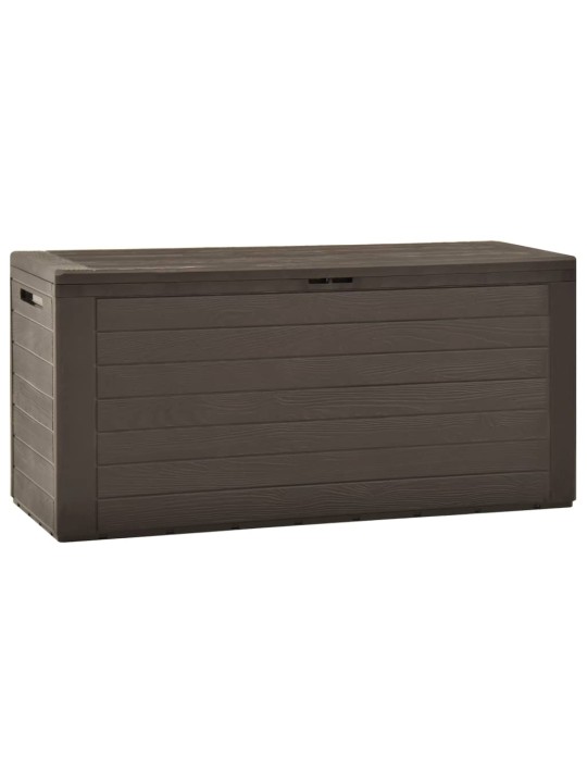Zahradní úložný box hnědý 116 x 44 x 55 cm