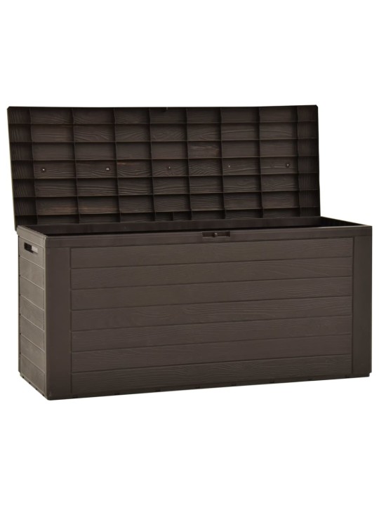 Zahradní úložný box hnědý 116 x 44 x 55 cm
