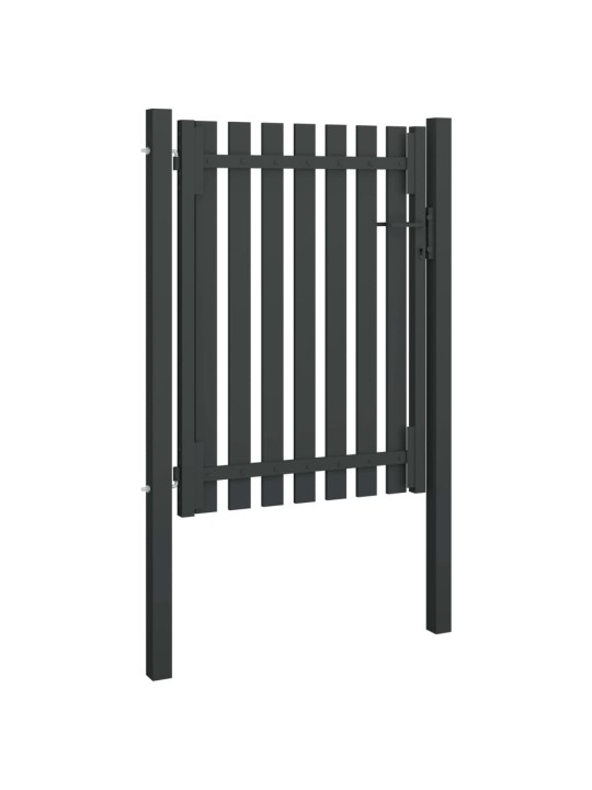 Zahradní branka ocel 1 x 1,7 m antracitová