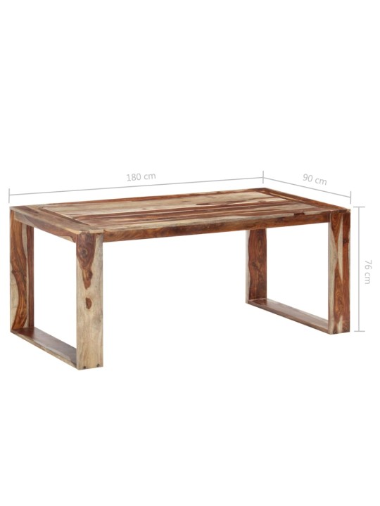 Jídelní stůl 180 x 90 x 76 cm masivní dřevo