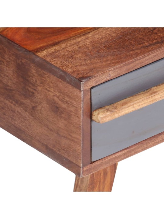 Konferenční stolek šedý 110 x 50 x 40 cm masivní dřevo