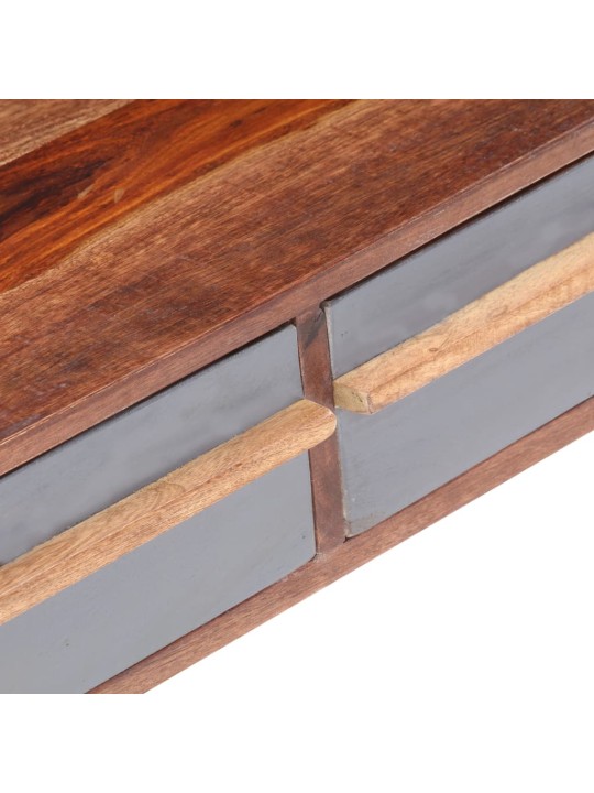 Konferenční stolek šedý 110 x 50 x 40 cm masivní dřevo