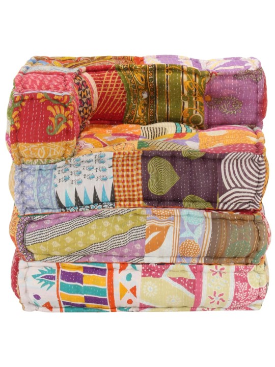 Modulární pouf patchwork textil
