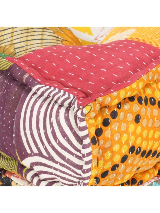 Modulární pouf patchwork textil