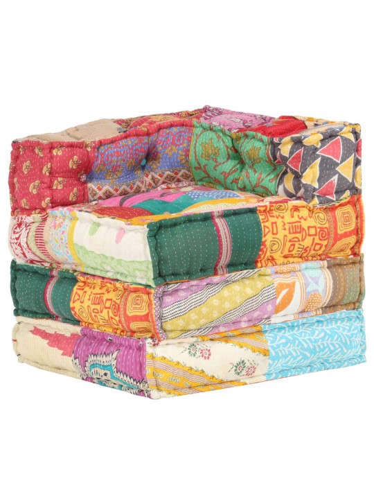 Modulární pouf patchwork textil