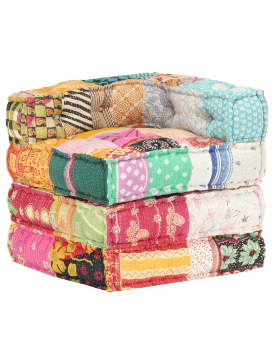 Modulární pouf patchwork textil
