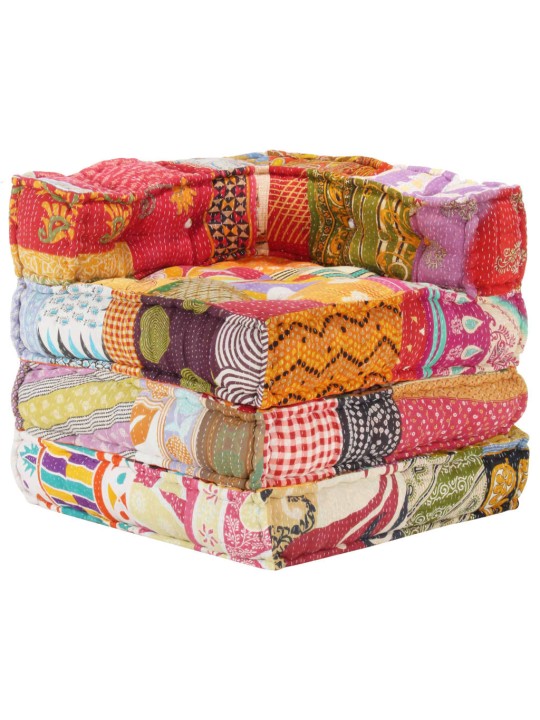 Modulární pouf patchwork textil