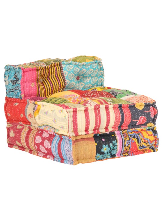 Modulární pouf patchwork textil