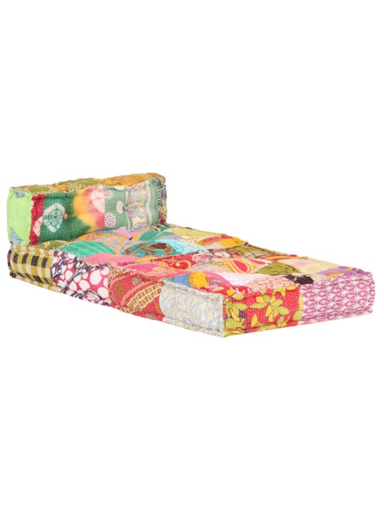 Modulární pouf patchwork textil