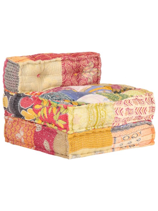 Modulární pouf patchwork textil