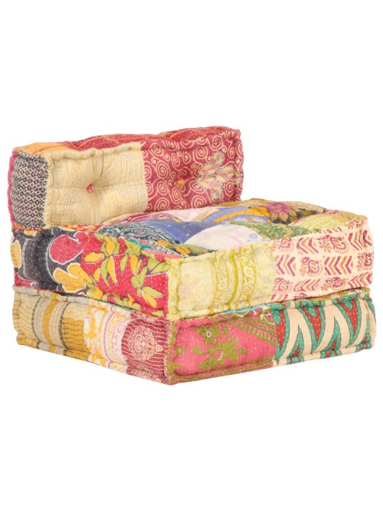 Modulární pouf patchwork textil