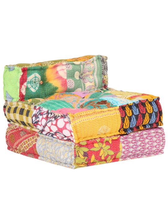 Modulární pouf patchwork textil