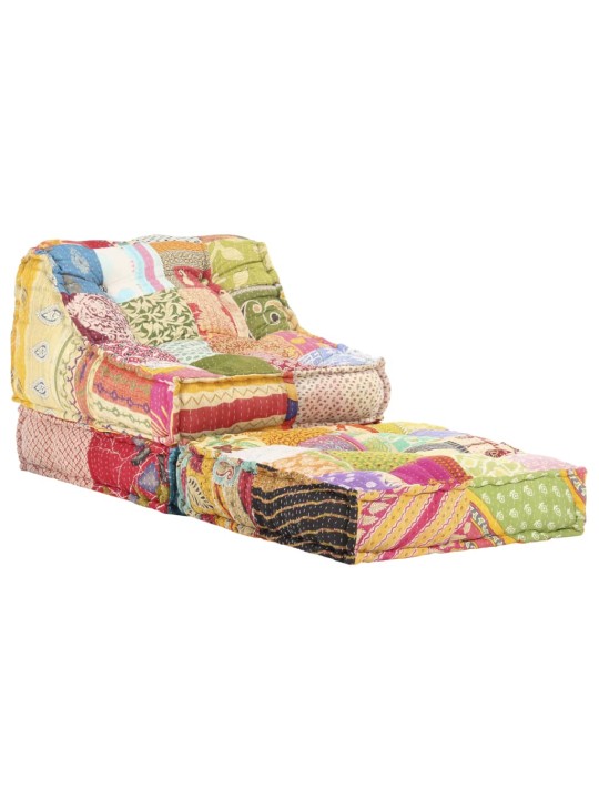 Modulární pouf patchwork textil