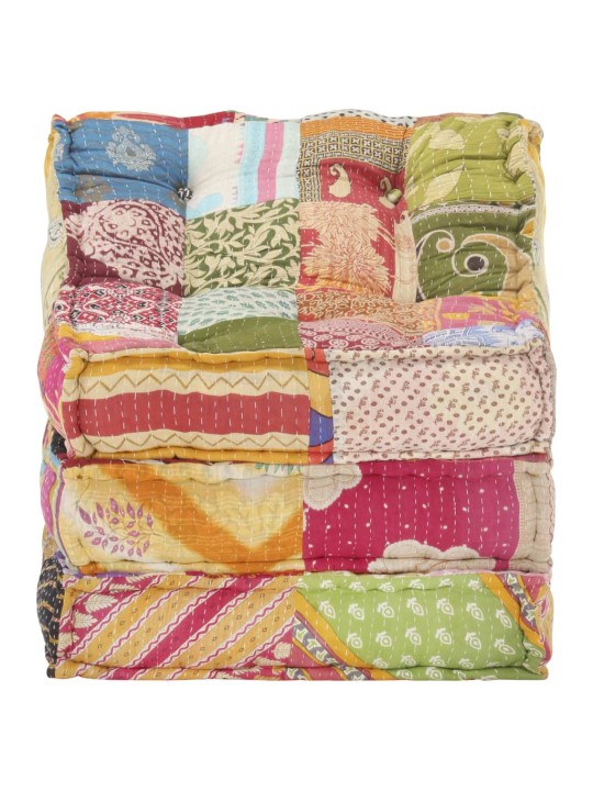 Modulární pouf patchwork textil