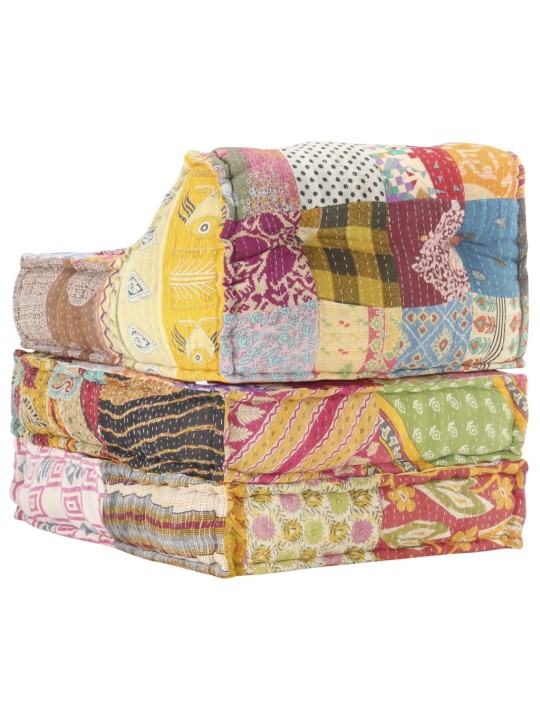 Modulární pouf patchwork textil