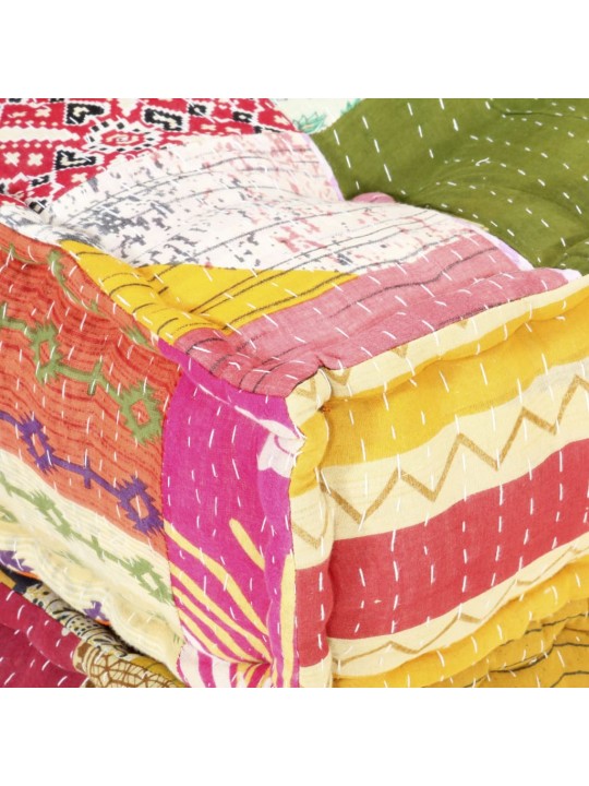 Modulární pouf patchwork textil