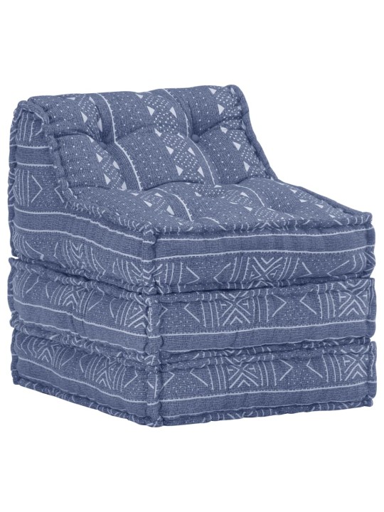 Modulární pouf indigo textil