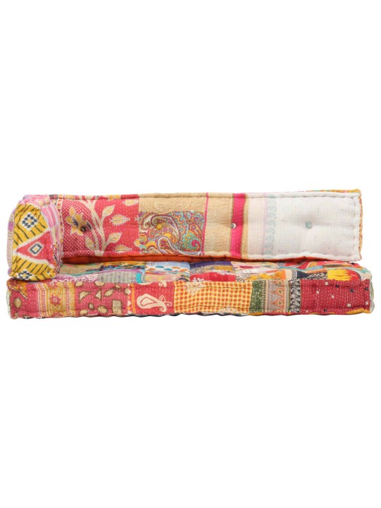 Poduška na pohovku z palet vícebarevná textil patchwork