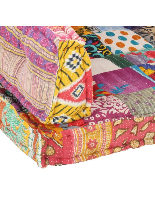 Poduška na pohovku z palet vícebarevná textil patchwork