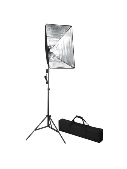Foto studio set s fotopozadím a softboxem
