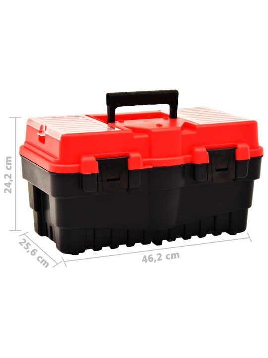 Box na nářadí plast 462 x 256 x 242 mm červený