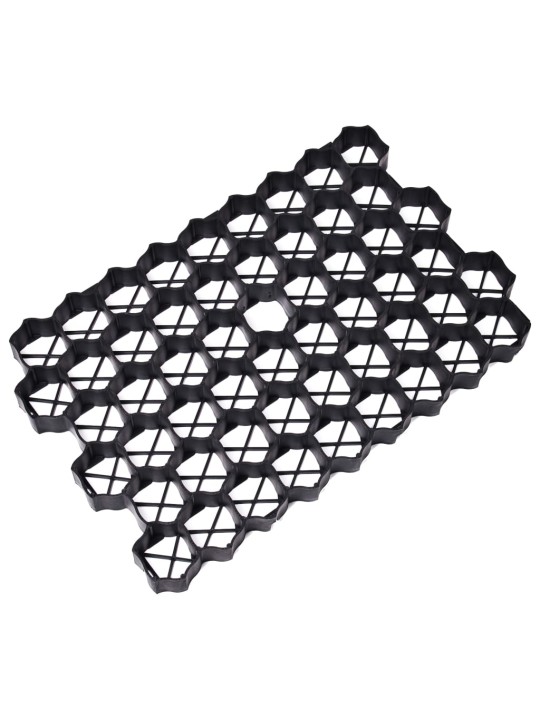 Zatravňovací dlaždice 16 ks černé 60 x 40 x 3 cm plast